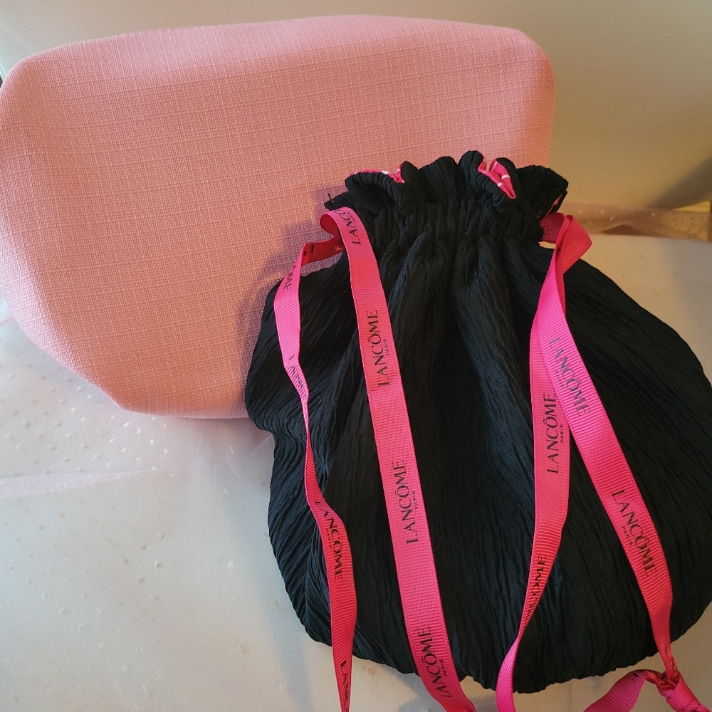 Lancôme Cosmetic Cases Storage Travel Pouches Bags ~ NWOT ~ Organizing ~ Pretty!
